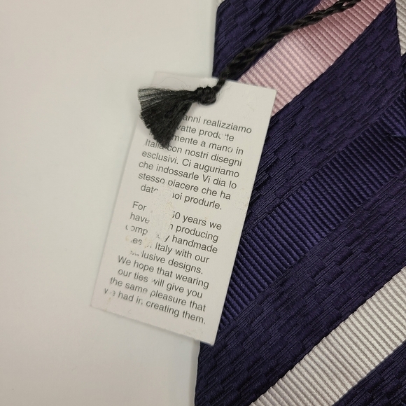 Vitaliano Pancaldi Men's Necktie 100% Silk - Picture 10 of 13